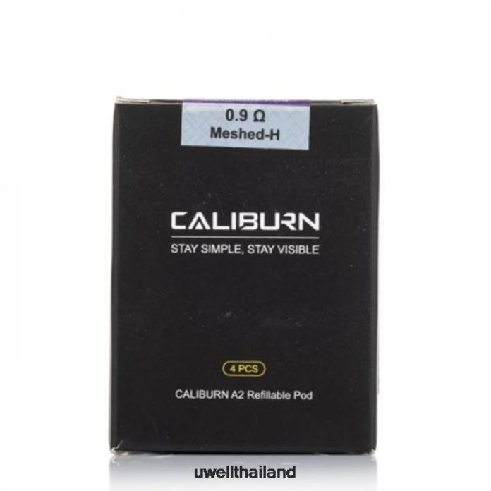 UWELL CALIBURN A2 พ็อดทดแทน | 4 แพ็ค VPTB1 fecral un2 meshed-h 0.9 โอห์ม - UWELL Vape Kit