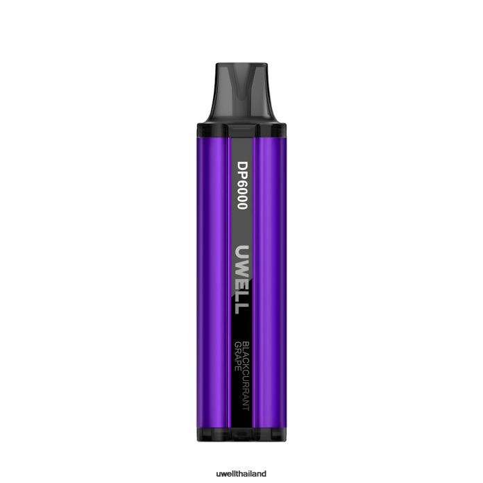 UWELL DP6000 บุหรี่ไฟฟ้าแบบใช้แล้วทิ้ง VPTB329 องุ่นแบล็คเคอแรนท์ - UWELL Bangkok
