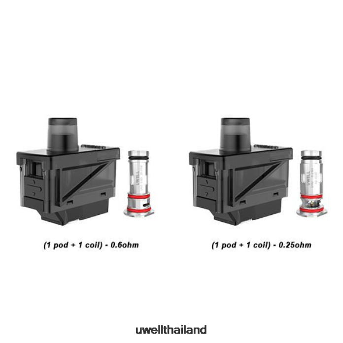 UWELL HAVOK V1 ชุดคอยล์พ็อด 1พอต+1คอยล์ VPTB274 0.25โอห์ม - UWELL Disposable Vape