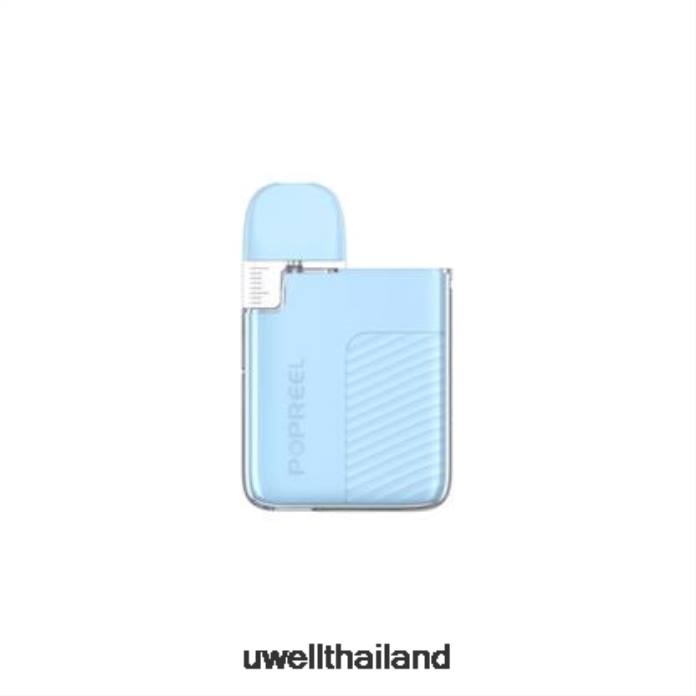 UWELL POPREEL PK1 ชุดพ็อด | 520มิลลิแอมป์ VPTB53 มาการองสีฟ้า - UWELL ราคา