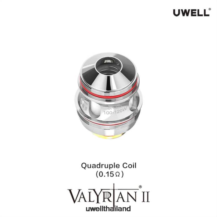 UWELL VALYRIAN 2 คอยล์ทดแทน (แพ็ค 2 อัน) VPTB31 สี่เท่า 0.15 โอห์ม - UWELL Vape Kit