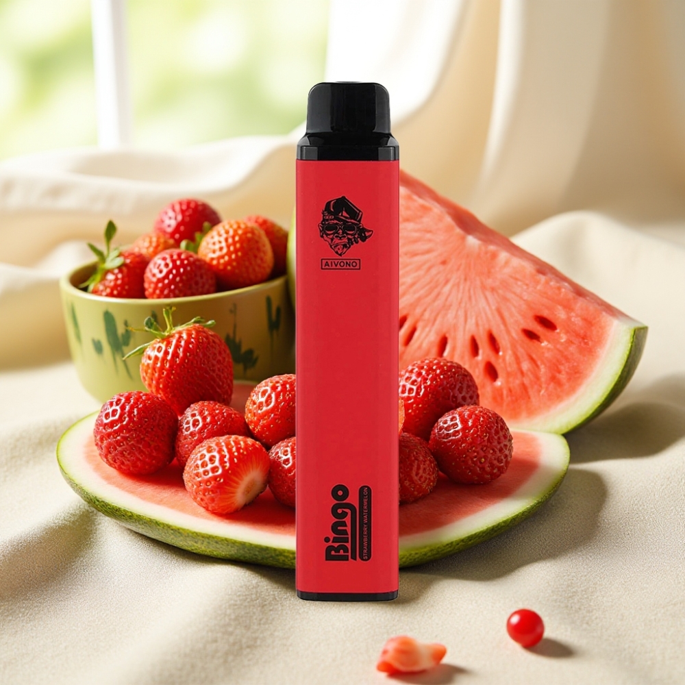 Aivono AIM BINGO 4000 Puffs สตรอว์เบอร์รี่แตงโม 10mL 1000mAh
