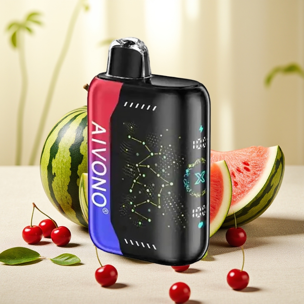 Aivono AIM BOOM 25000 Puffs แบบน้ำแข็งแตงโมเชอร์รี่ 28ml 650mAh
