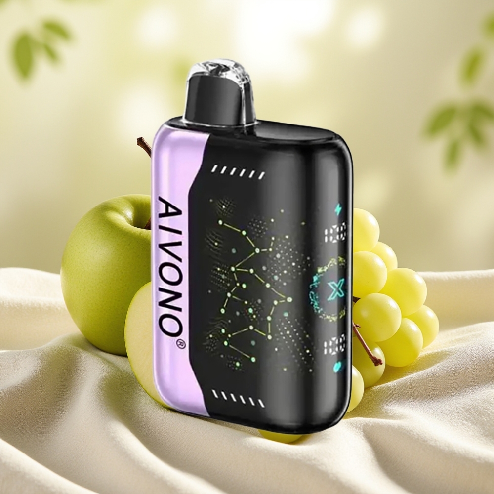 Aivono AIM BOOM 25000 Puffs แอปเปิ้ลเขียวองุ่น ความจุ 28ml แบตเตอรี่ 650mAh