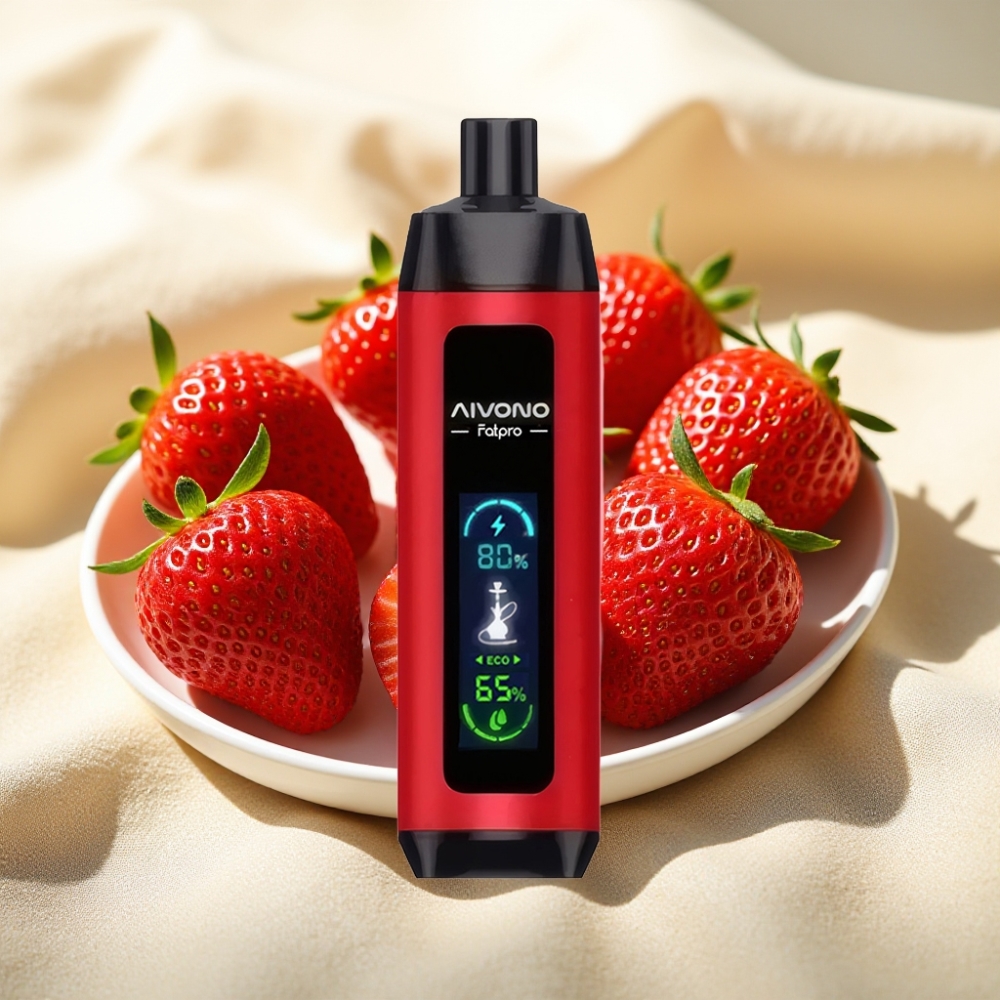 Aivono AIM FATPRO 22000 Puffs สตรอเบอร์รี่พันช์ 28ml 0.6 ohm 600mah