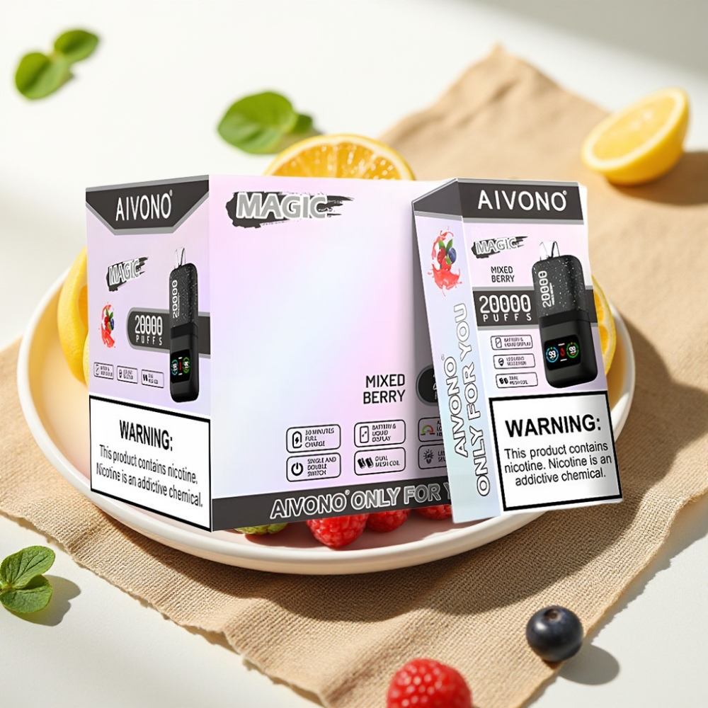 Aivono AIM MAGIC 20000 Puffs Mixed Berry 26ml 5% Nic Dual Mesh LCD Type-C