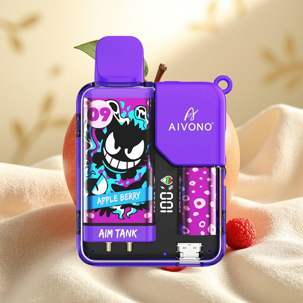 Aivono AIM-TANK 9500 พัฟ 18ml 650mAh แอปเปิ้ลเบอร์รี่