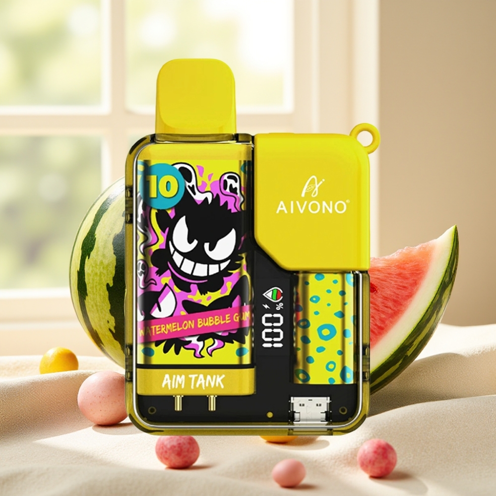 Aivono AIM-TANK 9500 Puffs แตงโมบับเบิลกัม 18mL 650mAh LCD