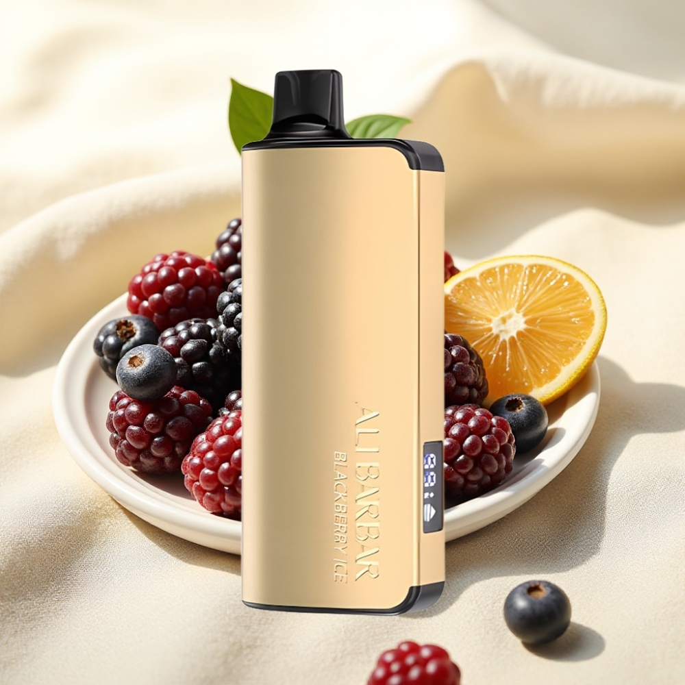 Alibarbar Ingot 9000 Puffs แบล็กเบอร์รี่ไอซ์ 22ml 2350mAh 1.2Ohm