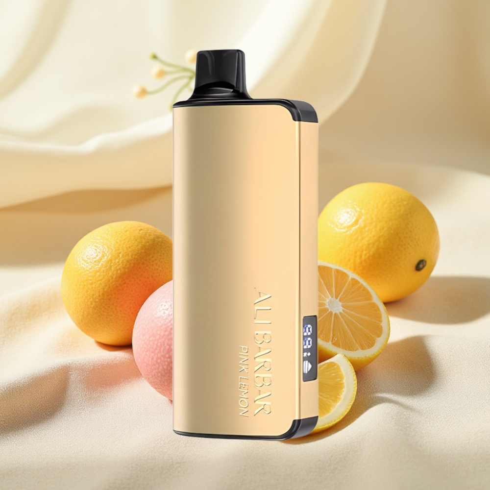 Alibarbar Ingot 9000 Puffs สีชมพูเลมอน 22ml 2350mAh