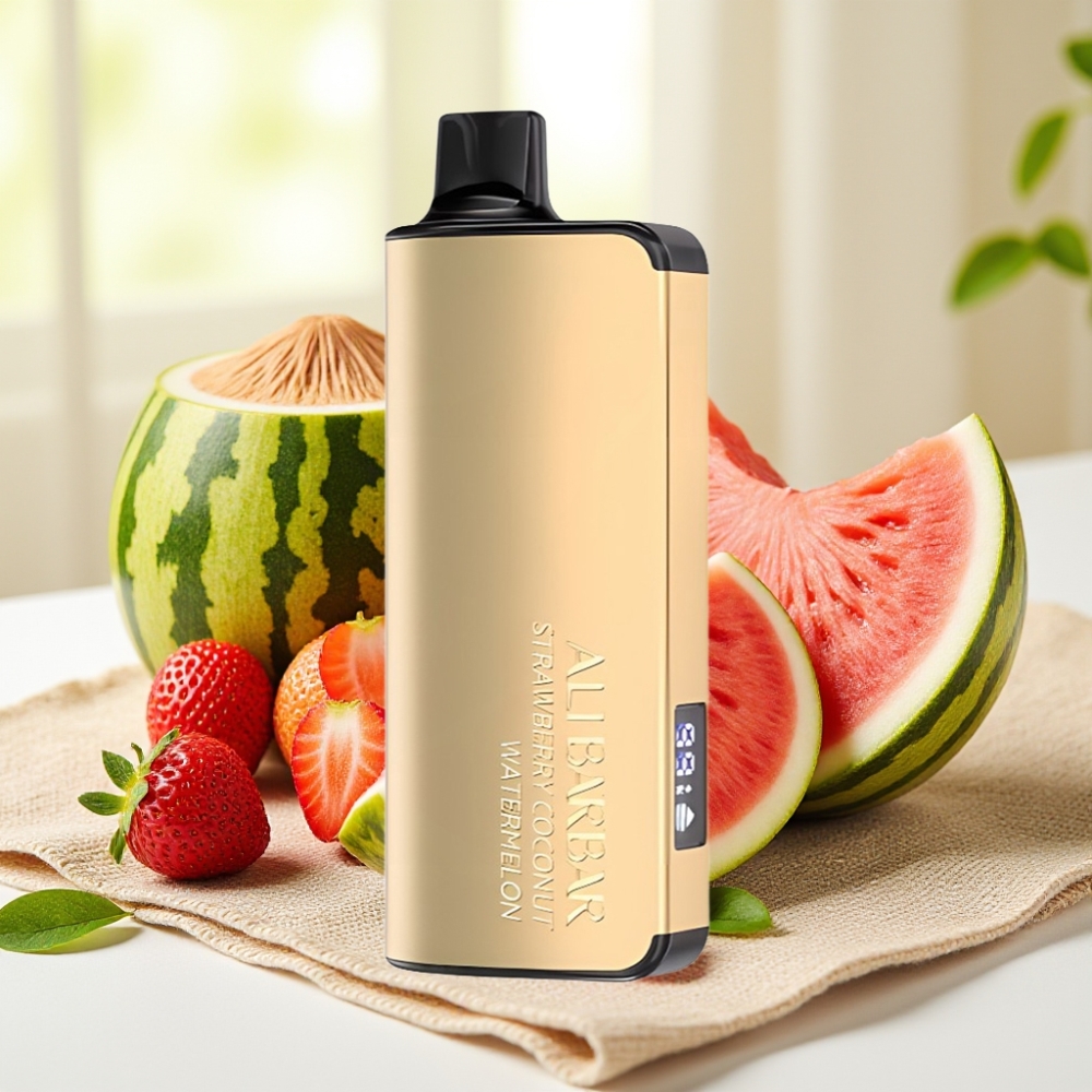 Alibarbar Ingot 9000 Puffs สตรอว์เบอร์รี่มะพร้าวแตงโม 22ml 2350mAh