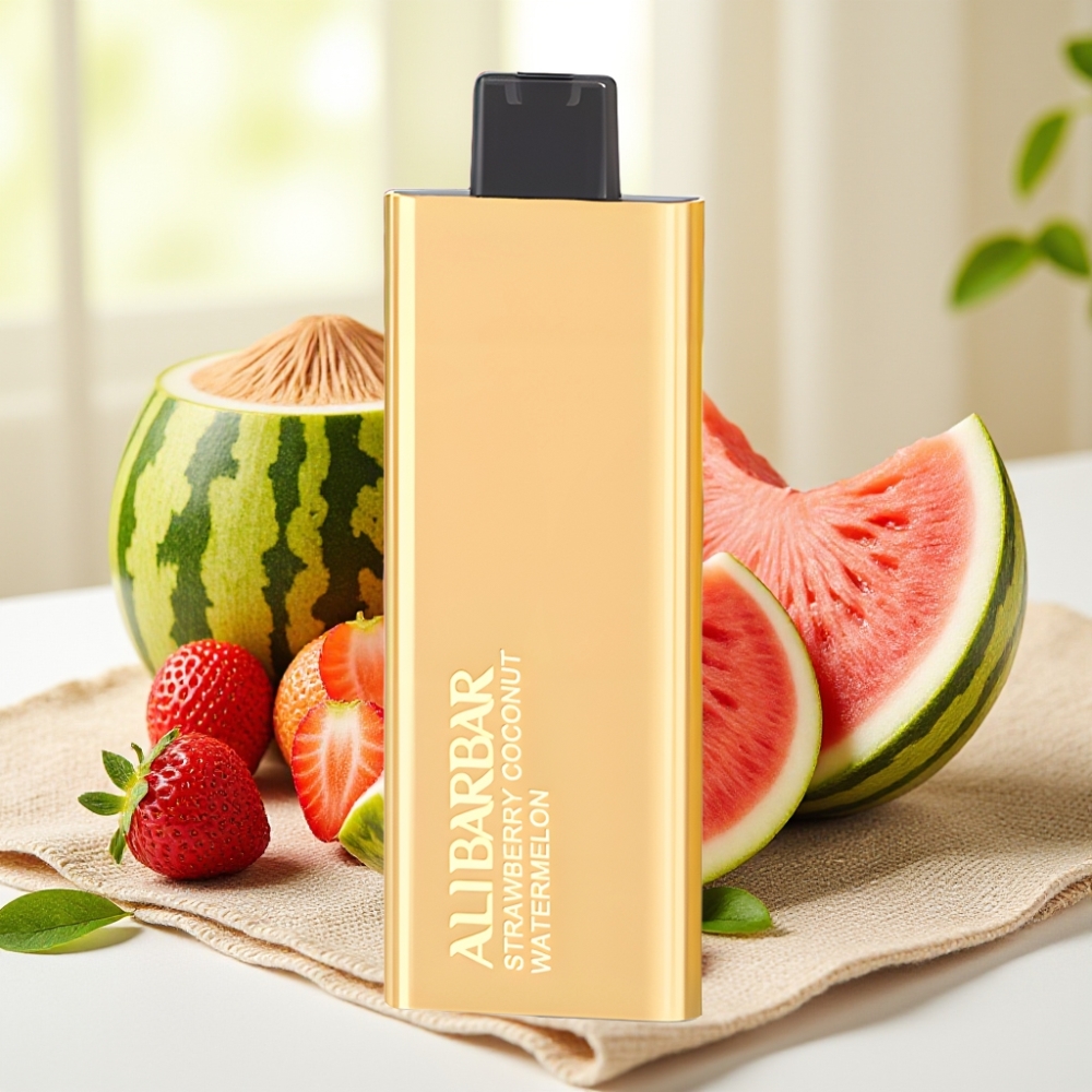 Alibarbar Pandora 7000 Puffs สตรอเบอร์รี่มะพร้าวแตงโม 17มล. 1.0Ω