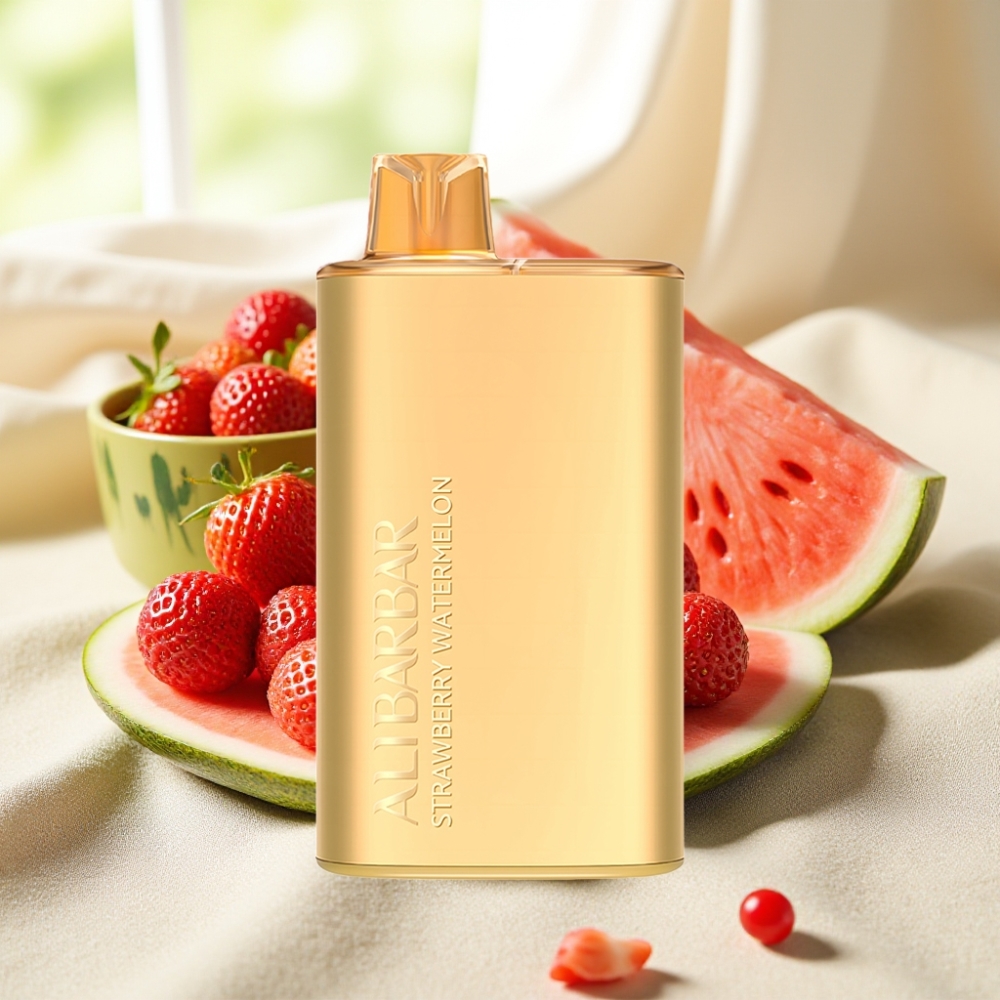 Alibarbar Rich 8000 Puffs สตรอว์เบอร์รี่แตงโม 20ml 2000mAh 1.1Ohm