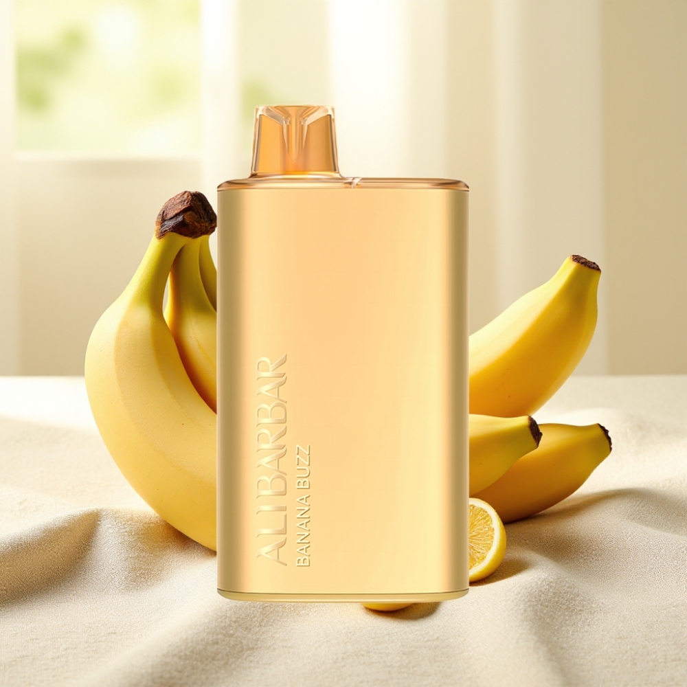 Alibarbar Rich 8000 Puffs กล้วยบัซซ์ 20ml 2000mAh