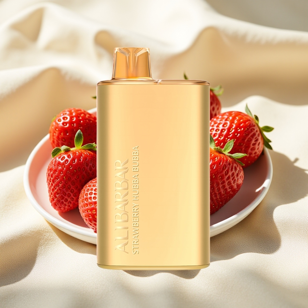 Alibarbar Rich 8000 Puffs สตรอเบอร์รี่ Hubba Bubba 20ml 2000mAh 1.1Ω