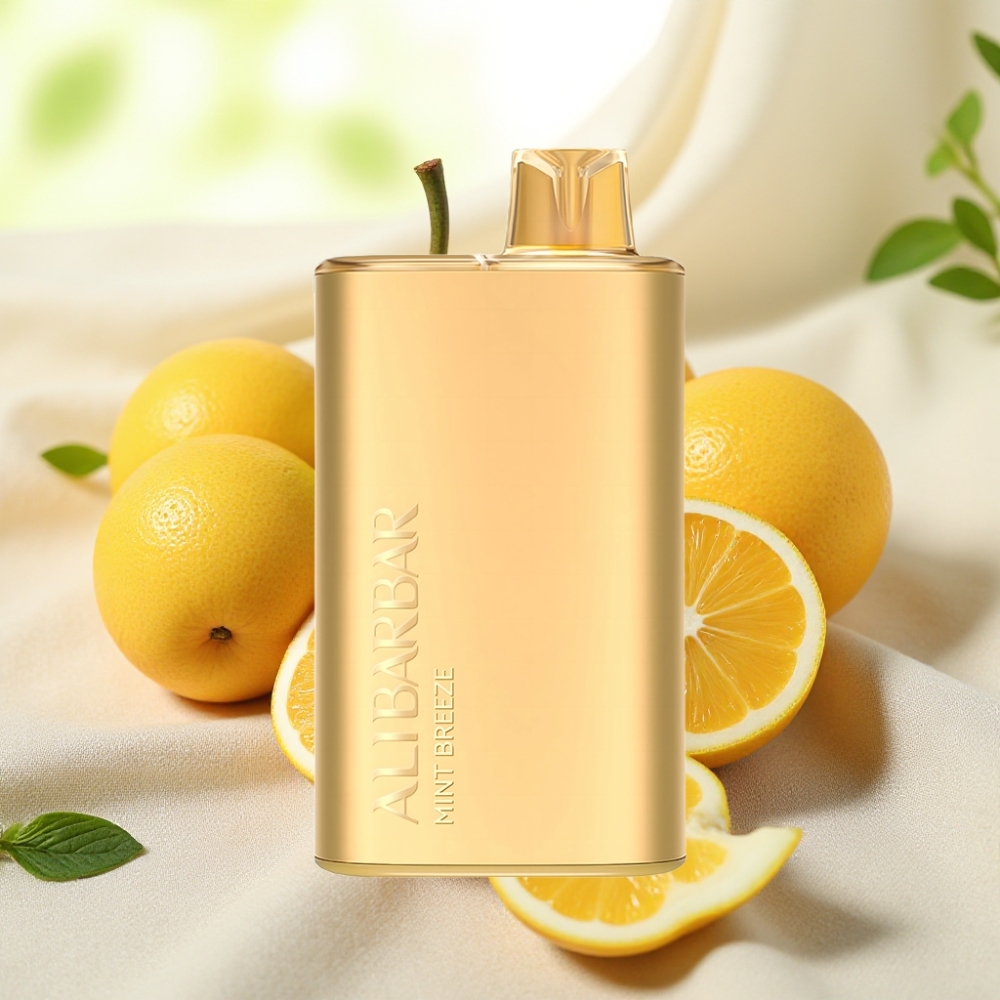 Alibarbar Rich 8000 Puffs แบบใช้แล้วทิ้ง Vape Mint Breeze 20ml 2000mAh 1.1Ohm