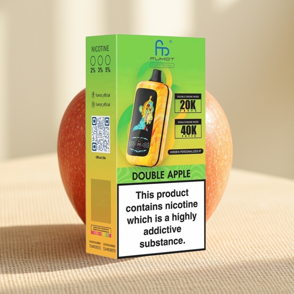 Fumot Digital Monkey 40000 Puffs Dual Engine Mode Double Apple แอปเปิ้ลคู่