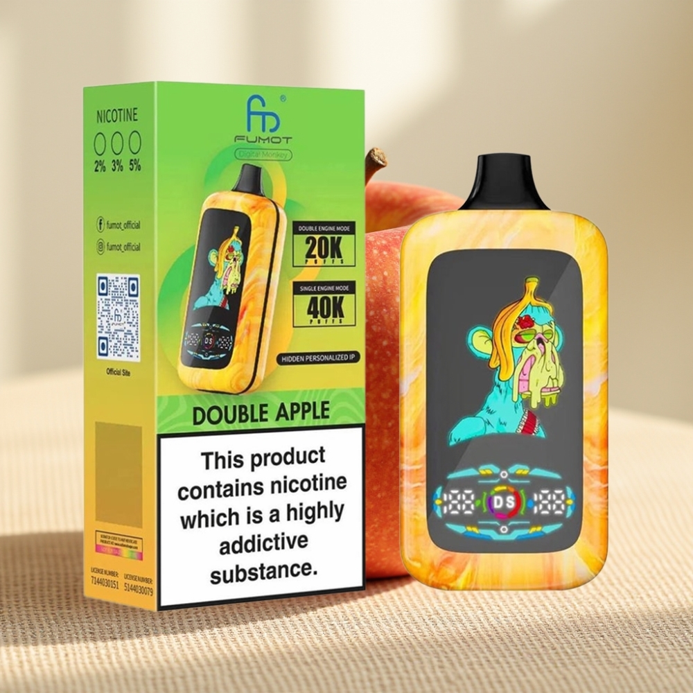 Fumot Digital Monkey 40000 Puffs Dual Engine Mode Double Apple แอปเปิ้ลคู่