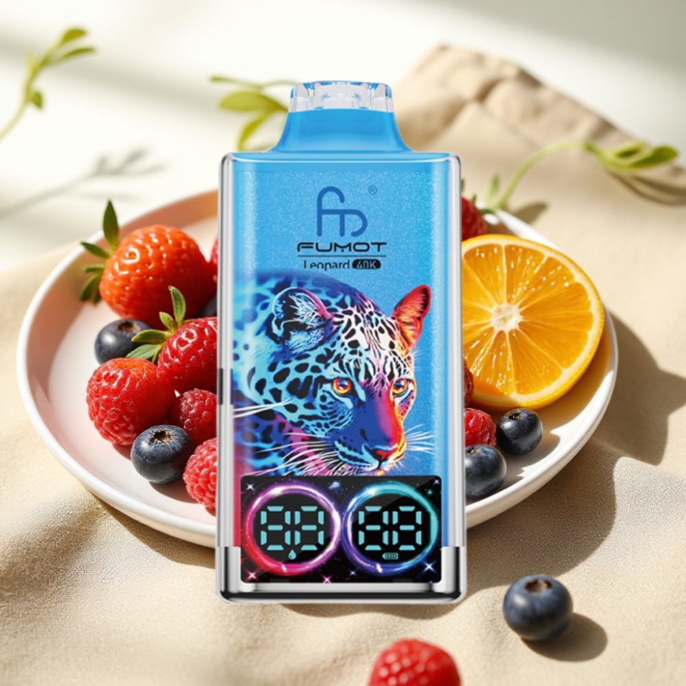 Fumot Leopard 40K พัฟ Dual Mesh Type-C Mixed Berries