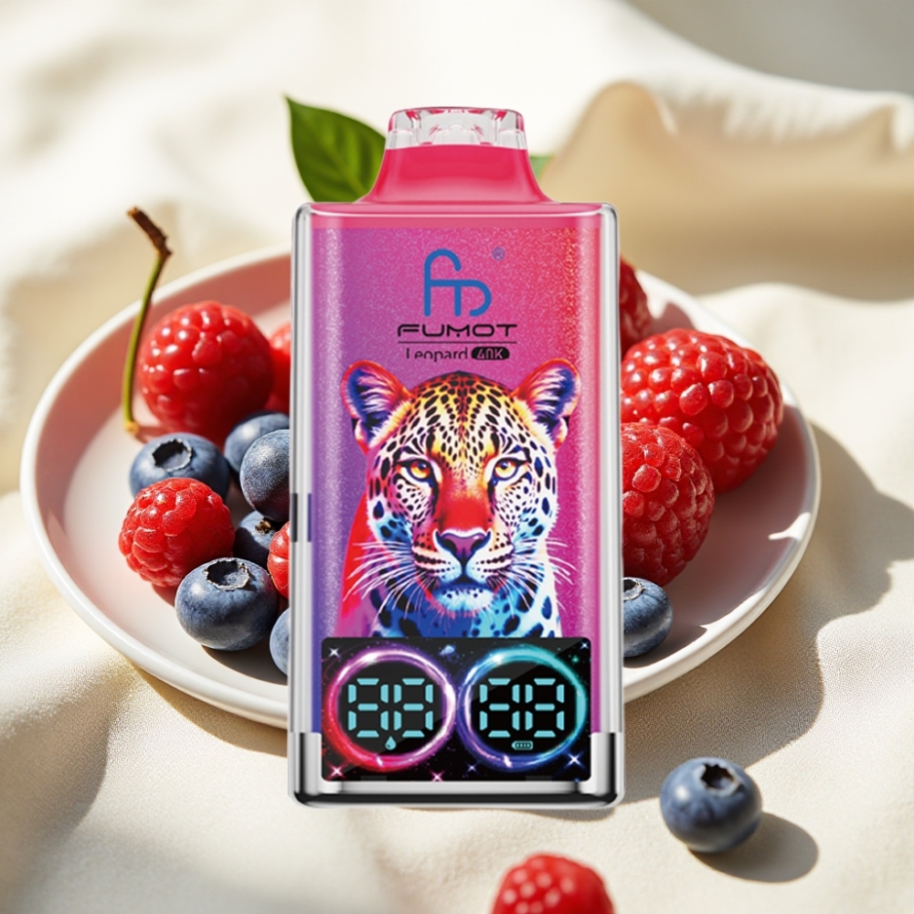 Fumot Leopard 40K Puffs บลูเบอร์รี เชอร์รี แครนเบอร์รี 2% 700mAh Dual Mesh Type-C