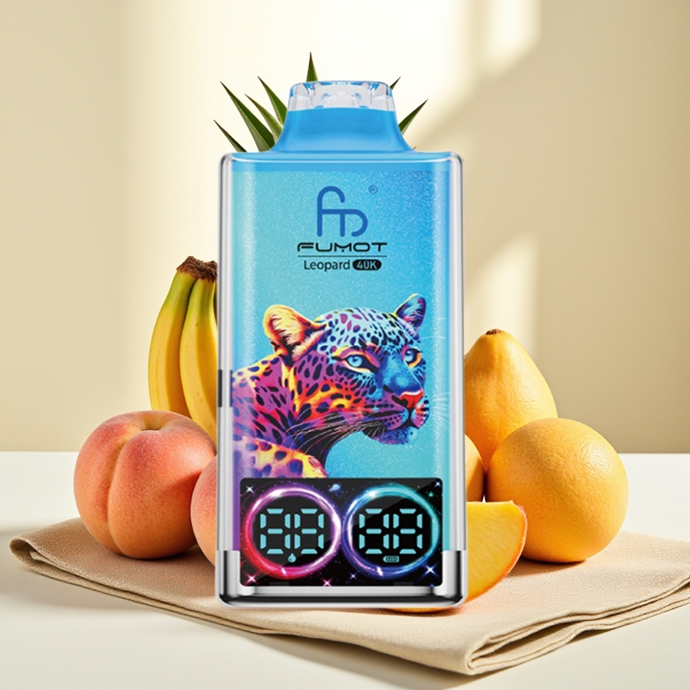 Fumot Leopard 40K Puffs พีชมะม่วงสับปะรด แบต 700mAh Dual Mesh Type-C