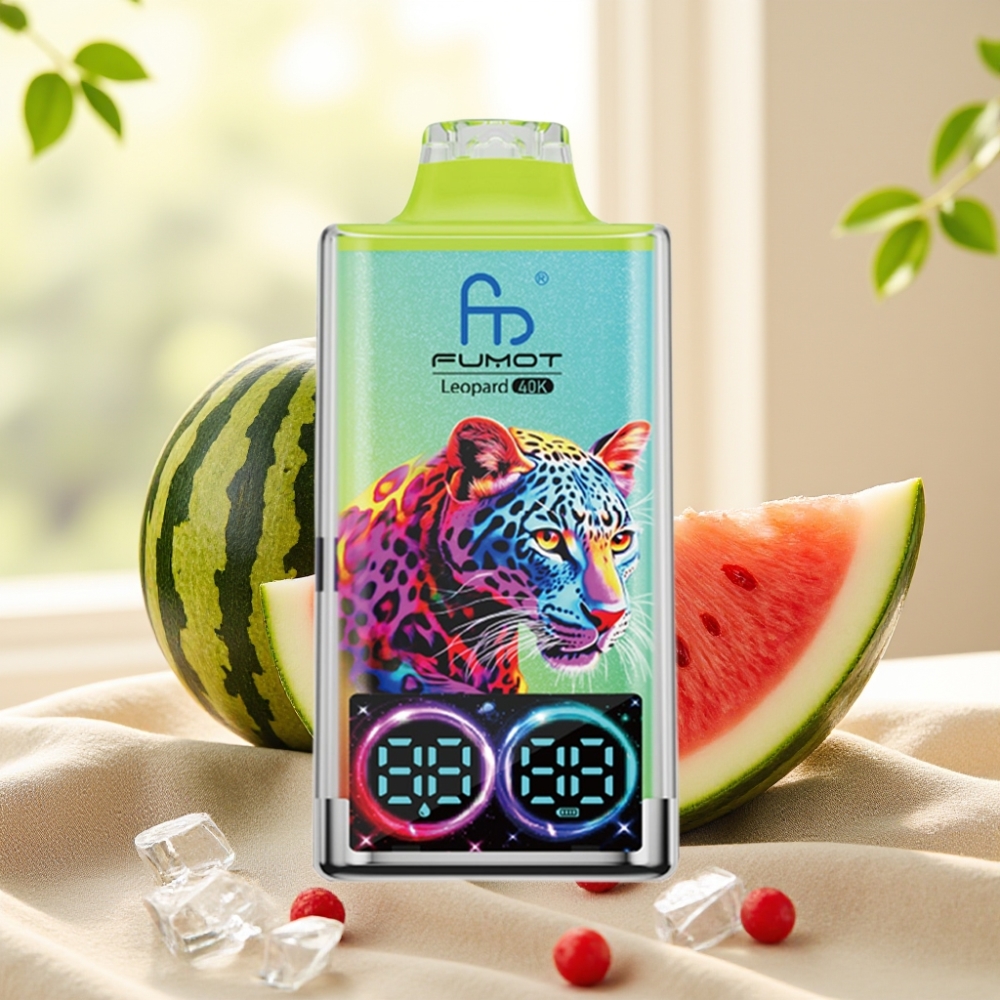 Fumot Leopard 40K Puffs แตงโมไอซ์ 700mAh Dual Mesh Type-C