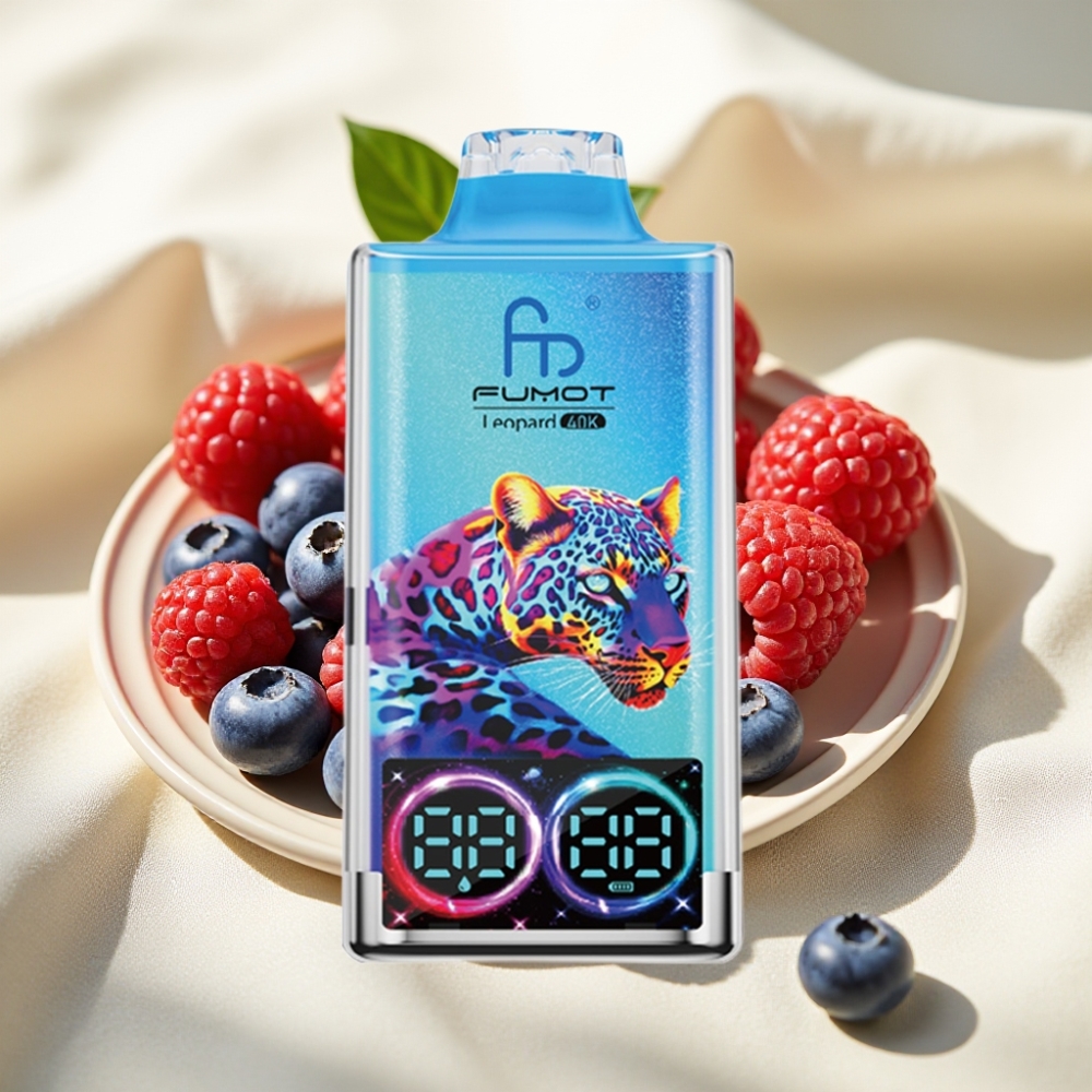 Fumot Leopard 40K Puffs บลูเบอร์รีราสเบอร์รี แบตเตอรี่ 700mAh Type-C