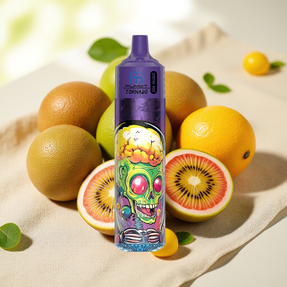 Fumot RandM Tornado 30000 พัฟ 30mL 2%/5% 1.0 Ohm 600mAh กีวีเสาวรสฝรั่ง
