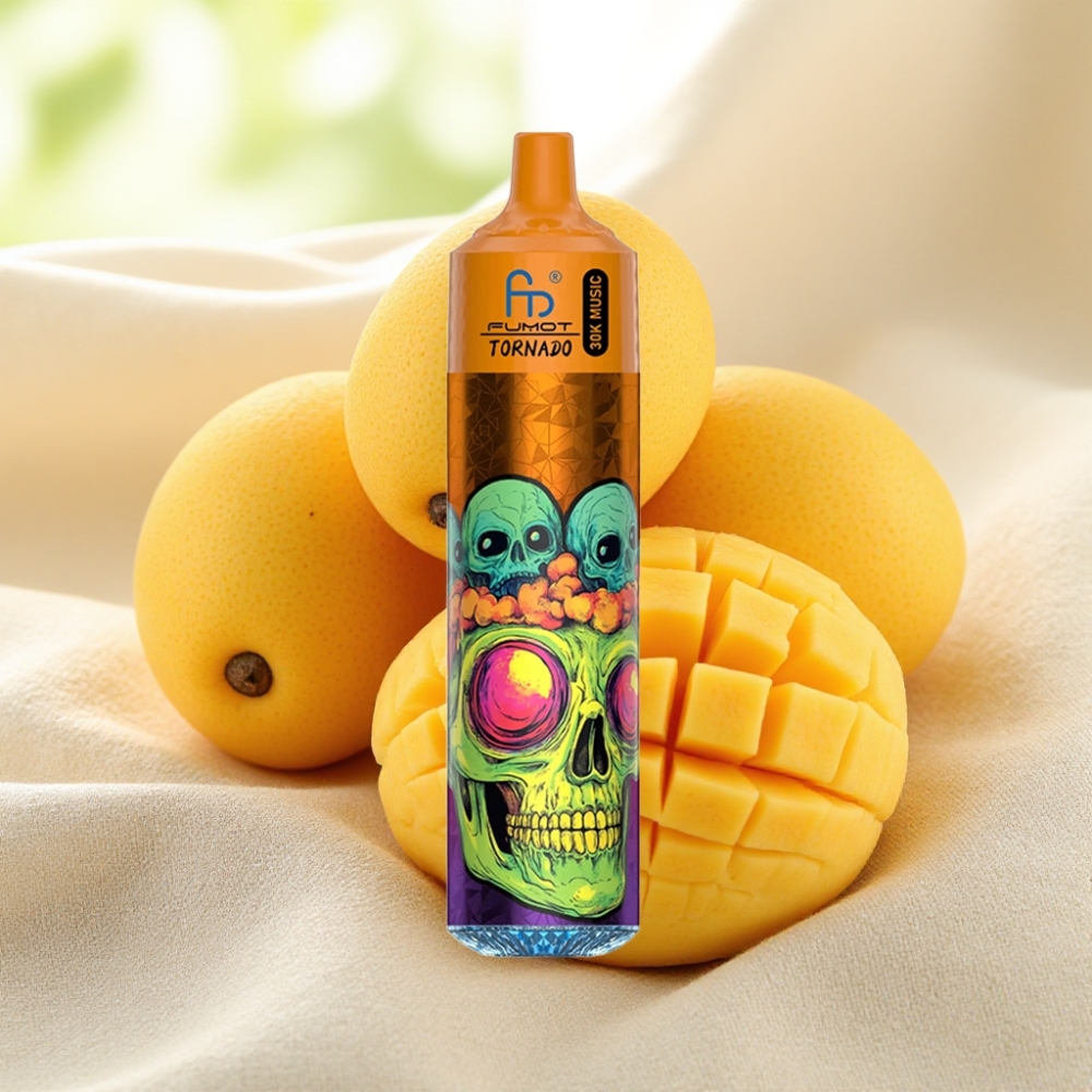 Fumot RandM Tornado 30000 พัฟ มะม่วงสามรส 30mL 5% 1.0 Ohm