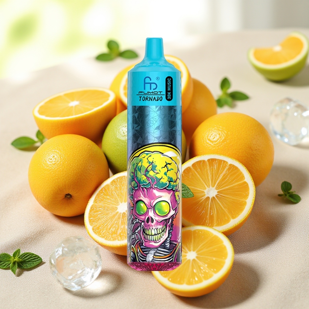 Fumot RandM Tornado 30000 พัฟ มินท์ไอซ์ 30mL 5% 600mAh