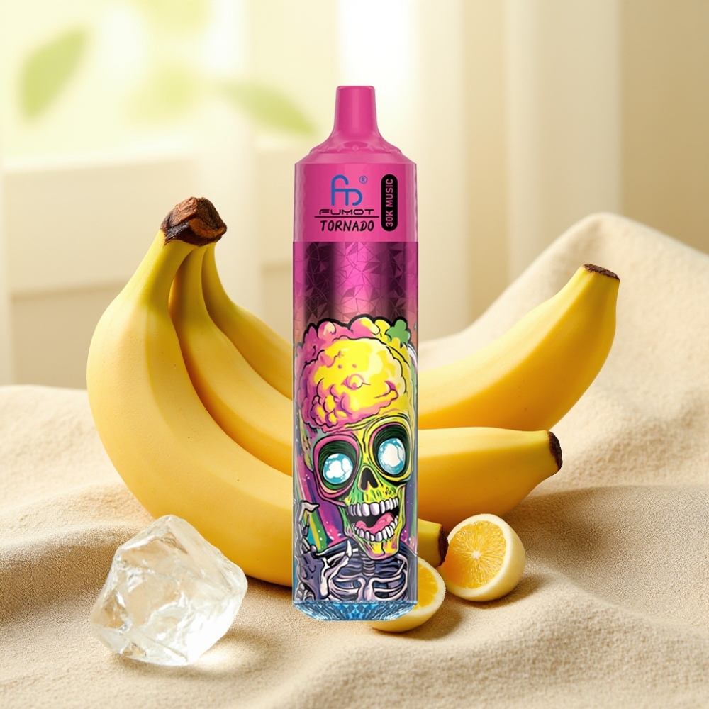 Fumot RandM Tornado 30000 Puffs 30mL 5% Banana Ice 1.0 Ohm 600mAh