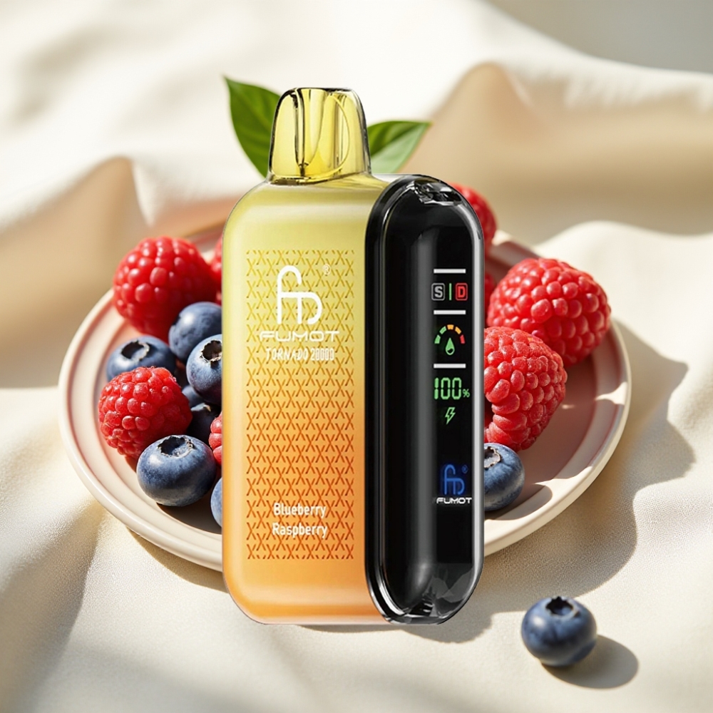 Fumot Tornado 20000 Puffs บลูเบอร์รี่ราสเบอร์รี่ 20ml 850mAh