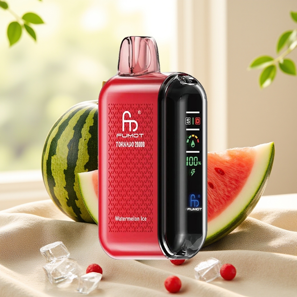 Fumot Tornado 20000 Puffs ดับเบิ้ลเมชคอยล์ 20ml แตงโมไอซ์