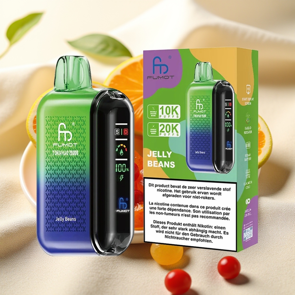 Fumot Tornado 20000 Puffs Jelly Beans 20ml 850mAh Dual Mesh
