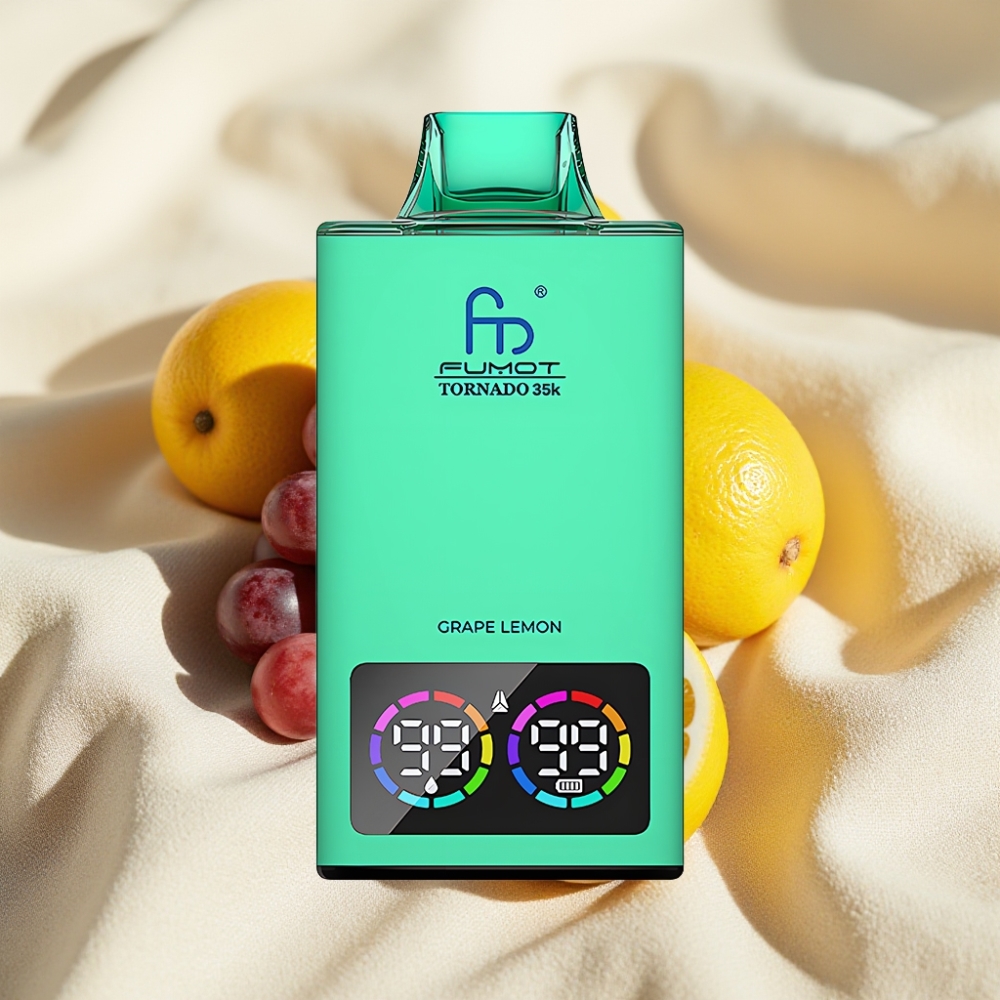 Fumot Tornado 35000 ดิสโพเซเบิ้ล เวป องุ่นเลมอน 15ml 700mAh USB-C