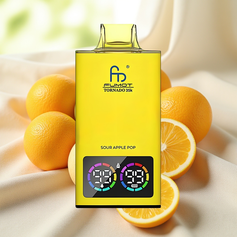 Fumot Tornado 35000 สแนปเปิ้ลเปรี้ยว Dual Mesh 15ml 700mAh USB-C