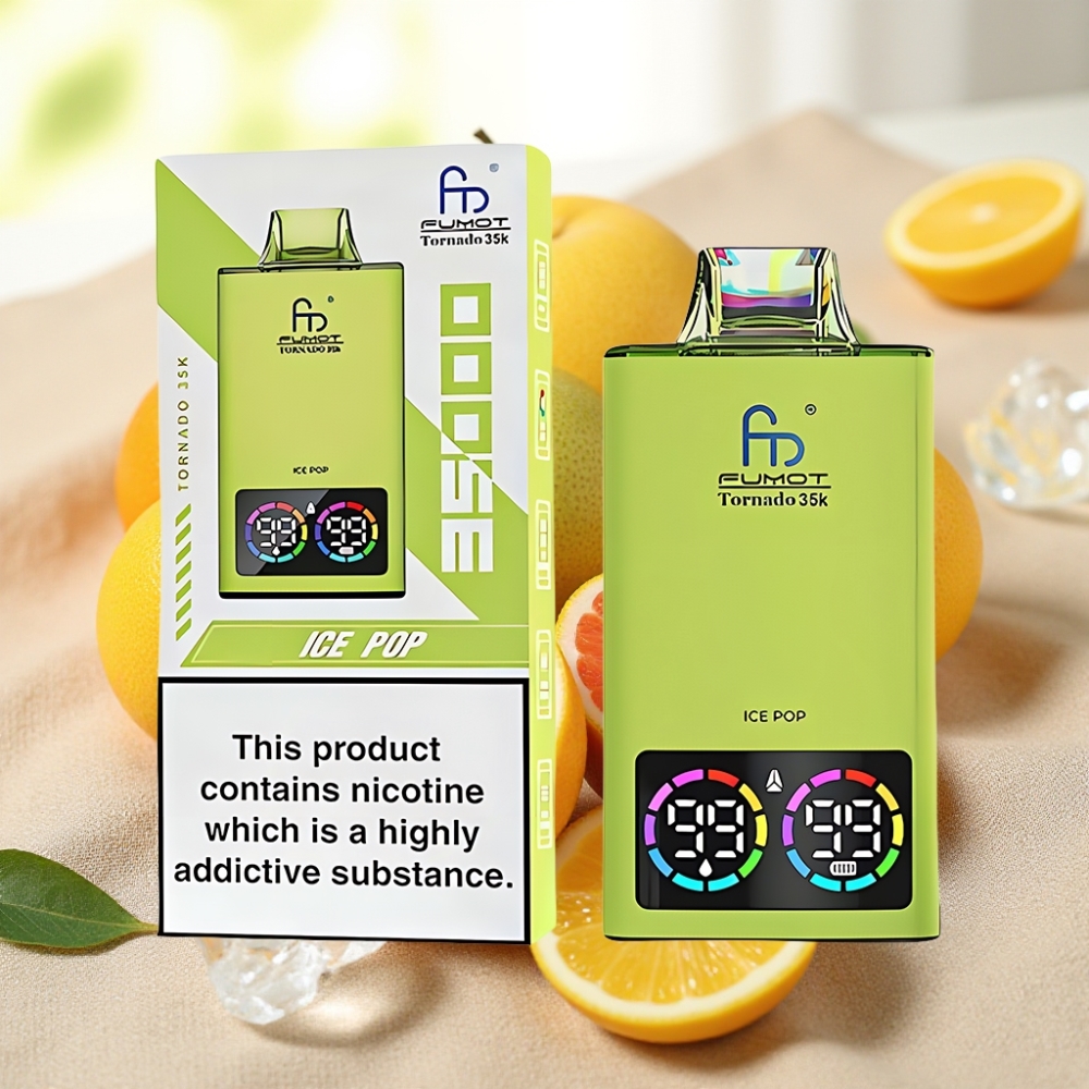 Fumot Tornado 35K ไอซ์ป๊อป 15ml 700mAh Dual Mesh USB-C