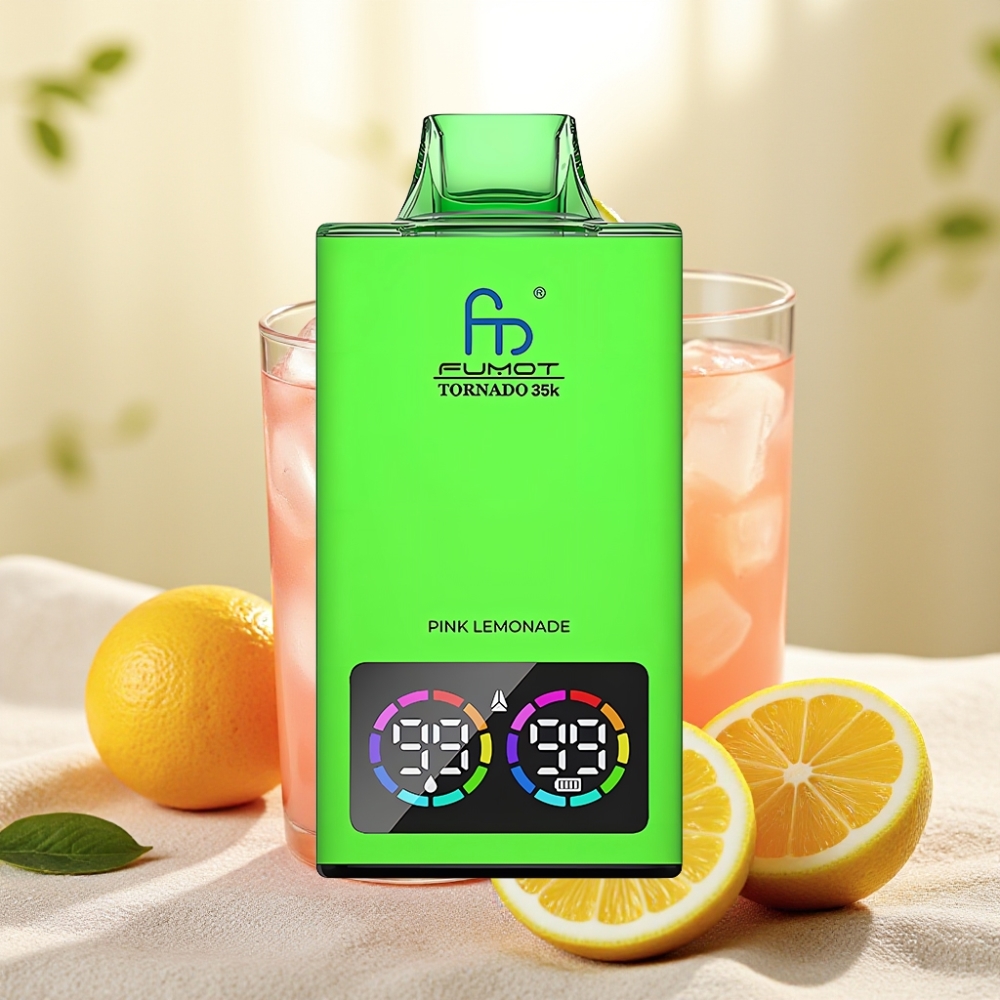 Fumot Tornado 35K Pink Lemonade 15ml 700mAh Dual คอยล์ตาข่าย USB-C