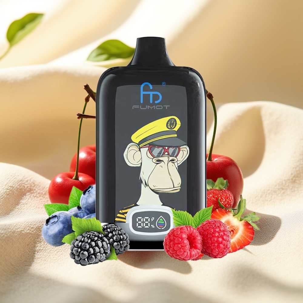 Fumot Tornado Digital Box 12000 Puffs เชอร์รี่ 20ml 550mAh Type-C