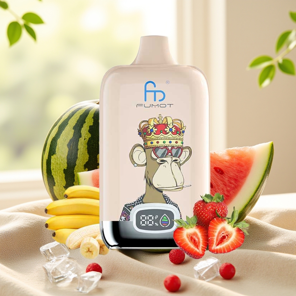Fumot Tornado Digital Box 12000 Puffs แตงโมไอซ์ 20ml Mesh 550mAh Type-C