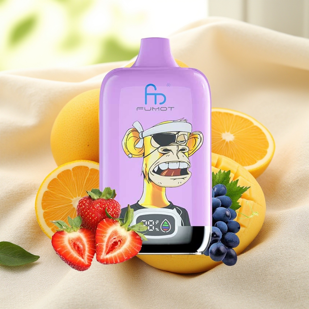 Fumot Tornado Digital Box 12000 Puffs มะม่วงใส่น้ำแข็ง 20ml Type-C 550mAh