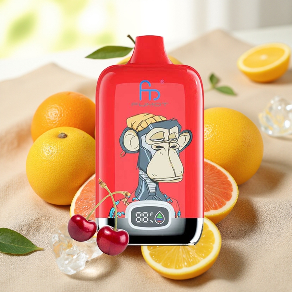 Fumot Tornado Digital Box 12000 Puffs ไอซ์ป๊อป 20ml คอยล์ตาข่าย Type-C