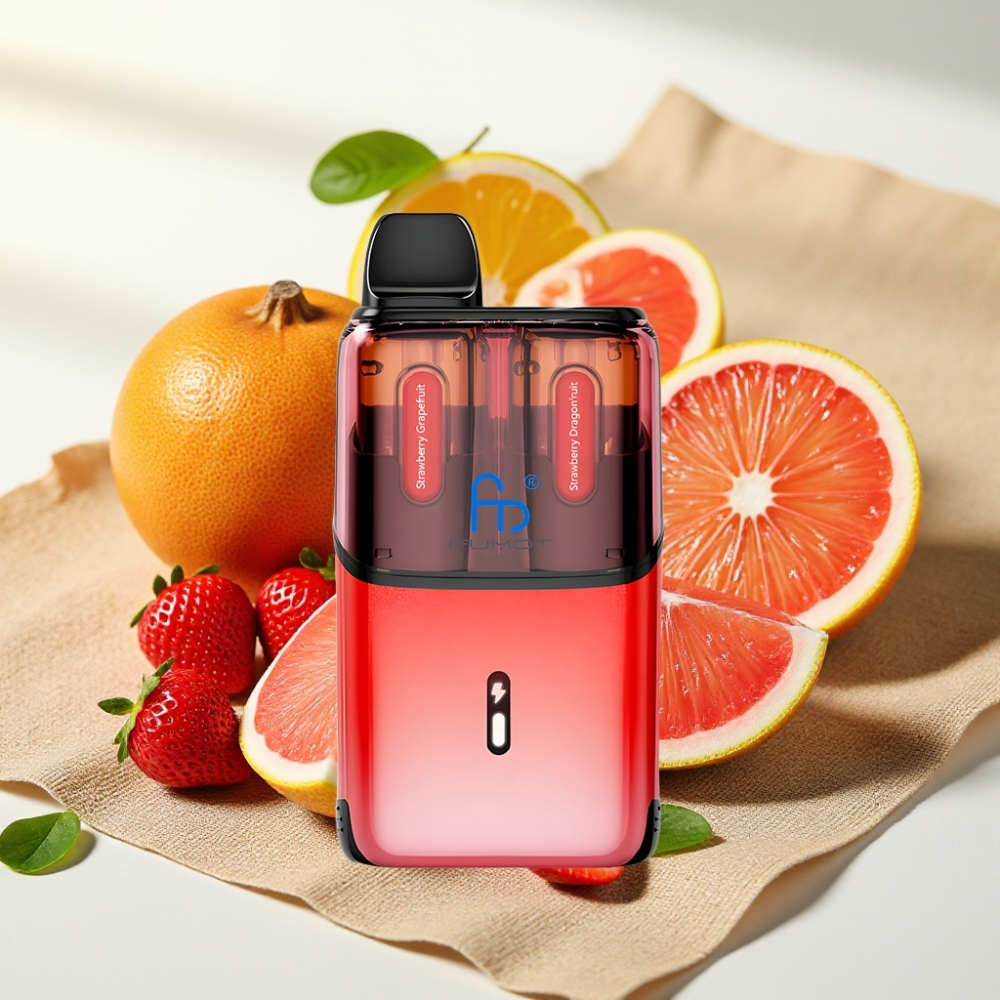 Fumot Ultra T32000 32000 พัฟ 24มล. สตรอว์เบอร์รีเกรปฟรุต - สตรอว์เบอร์รีดราก้อนฟรุต