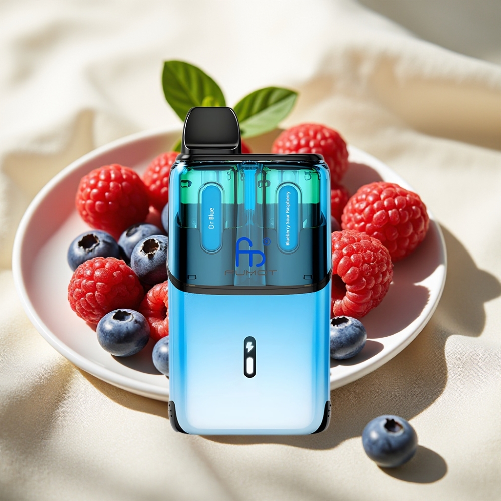 Fumot Ultra T32000 32000 พัฟ 24ml 20mg ดร.บลู - บลูเบอร์รี่ซาวร์ราสเบอร์รี่