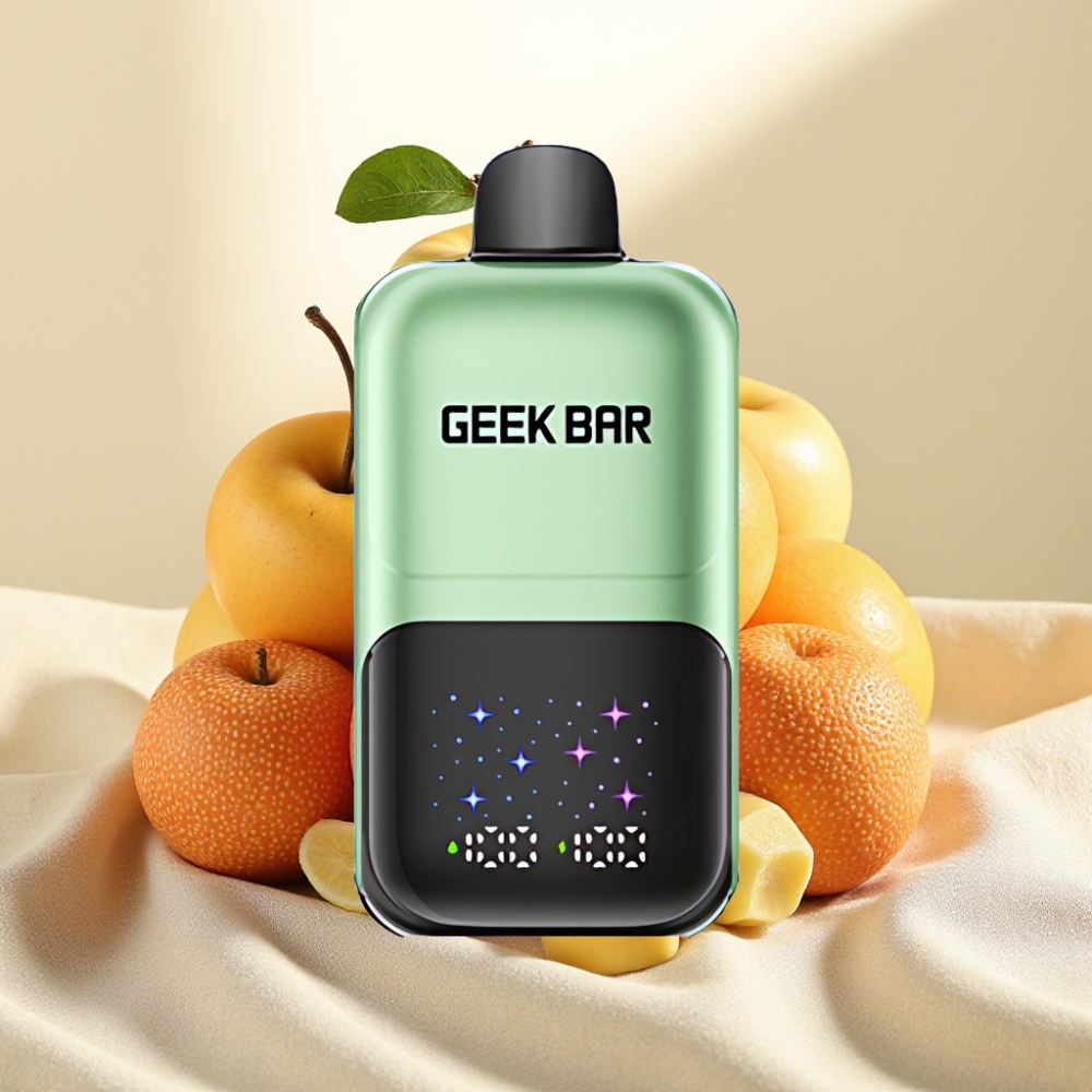 GEEK BAR 2GO 50000 Puffs 20mL 5% Double Apple A&B หน้าจอใหญ่ ปรับระดับ 3 แบบ