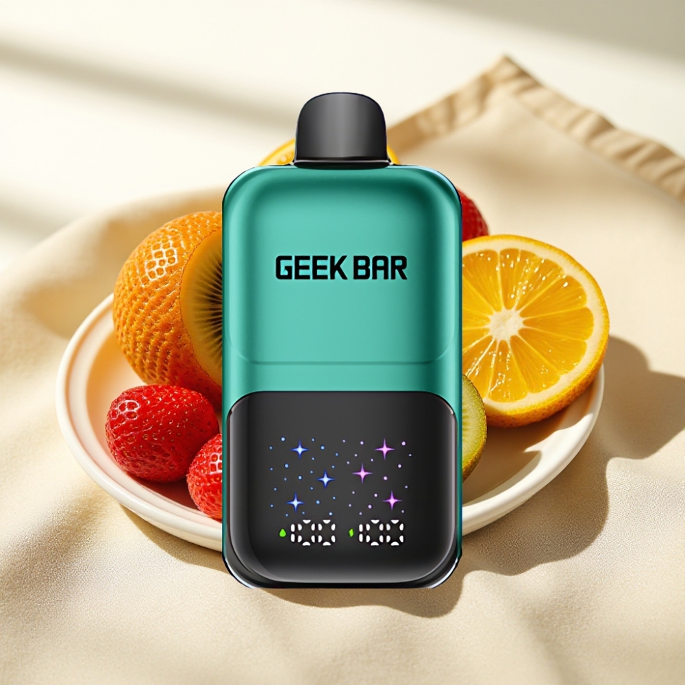 GEEK BAR 2GO 50000 Puffs สตรอว์เบอร์รี่ & กีวี 20mL 5% Nicotine 3-level Adjustable