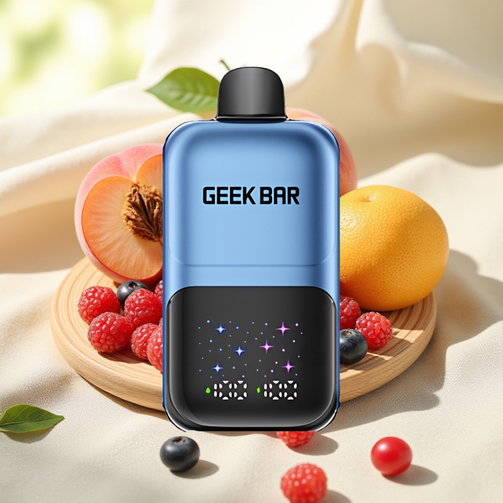 GEEK BAR 2GO 50000 Puffs 20mL 5% Peach & Berries ปรับระดับรสชาติ 3 ระดับ