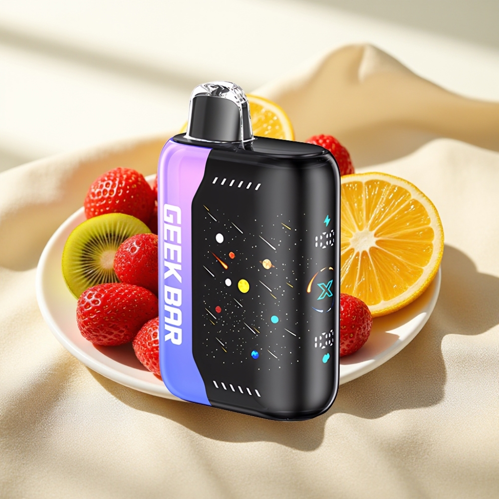 GEEK BAR Pulse X 42K Puffs Meteor Edition สตรอว์เบอร์รี่ กีวี ไอซ์ 820mAh 5%