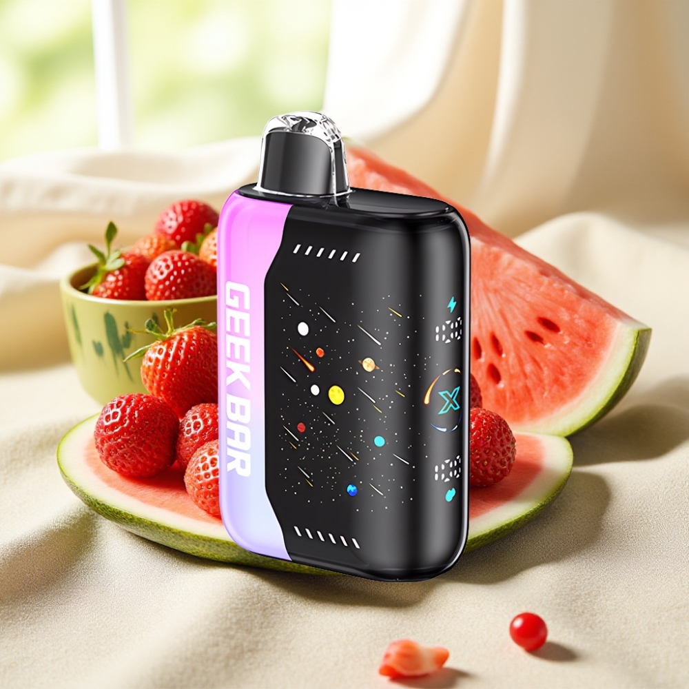 GEEK BAR Pulse X 42K Puffs Meteor Edition สตรอเบอร์รี่แตงโม 820mAh Dual Mesh
