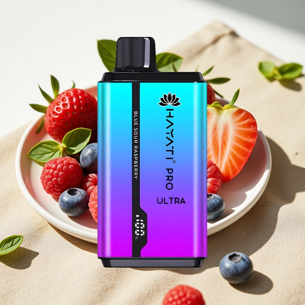 Hayati Pro Ultra 15000 Puffs 850mAh 2×12ml บลูเบอร์รีสตรอเบอร์รี่เมนทอล